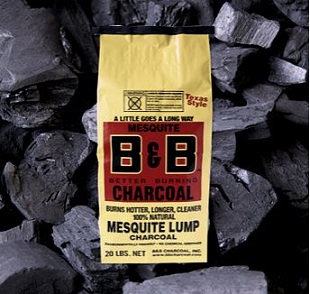 B&B Mesquite Lump Charcoal 9kg Bag