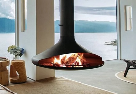 Atomo Suspended Fireplace